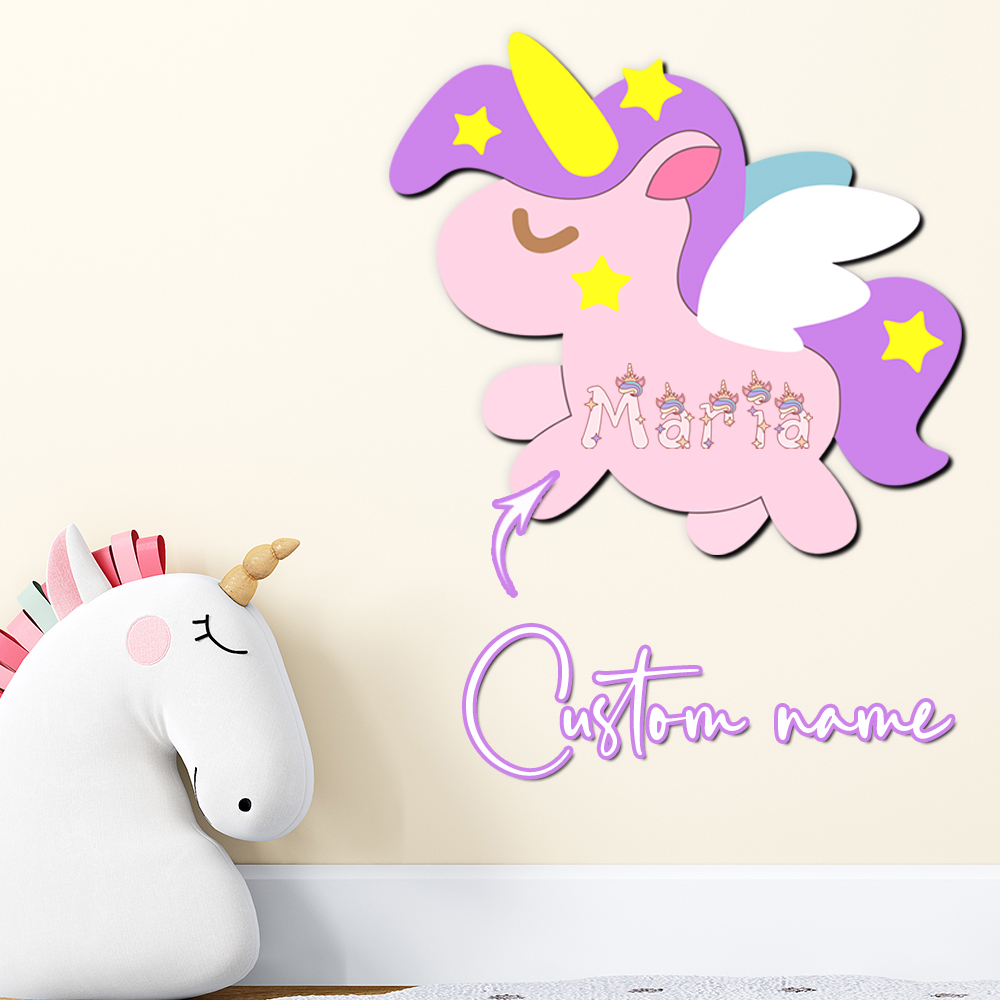 Baby Nursery Wall Decor - Letrero de Madera Personalizado con Nombre