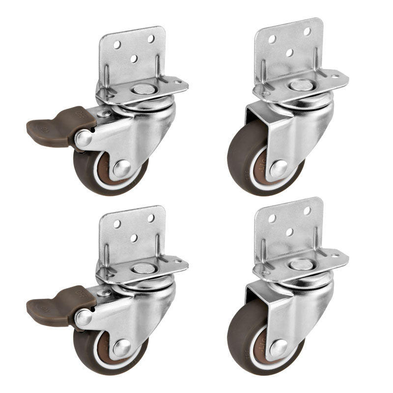 Baby Nursery Trolley - Ruedas para muebles tipo L, ruedas
