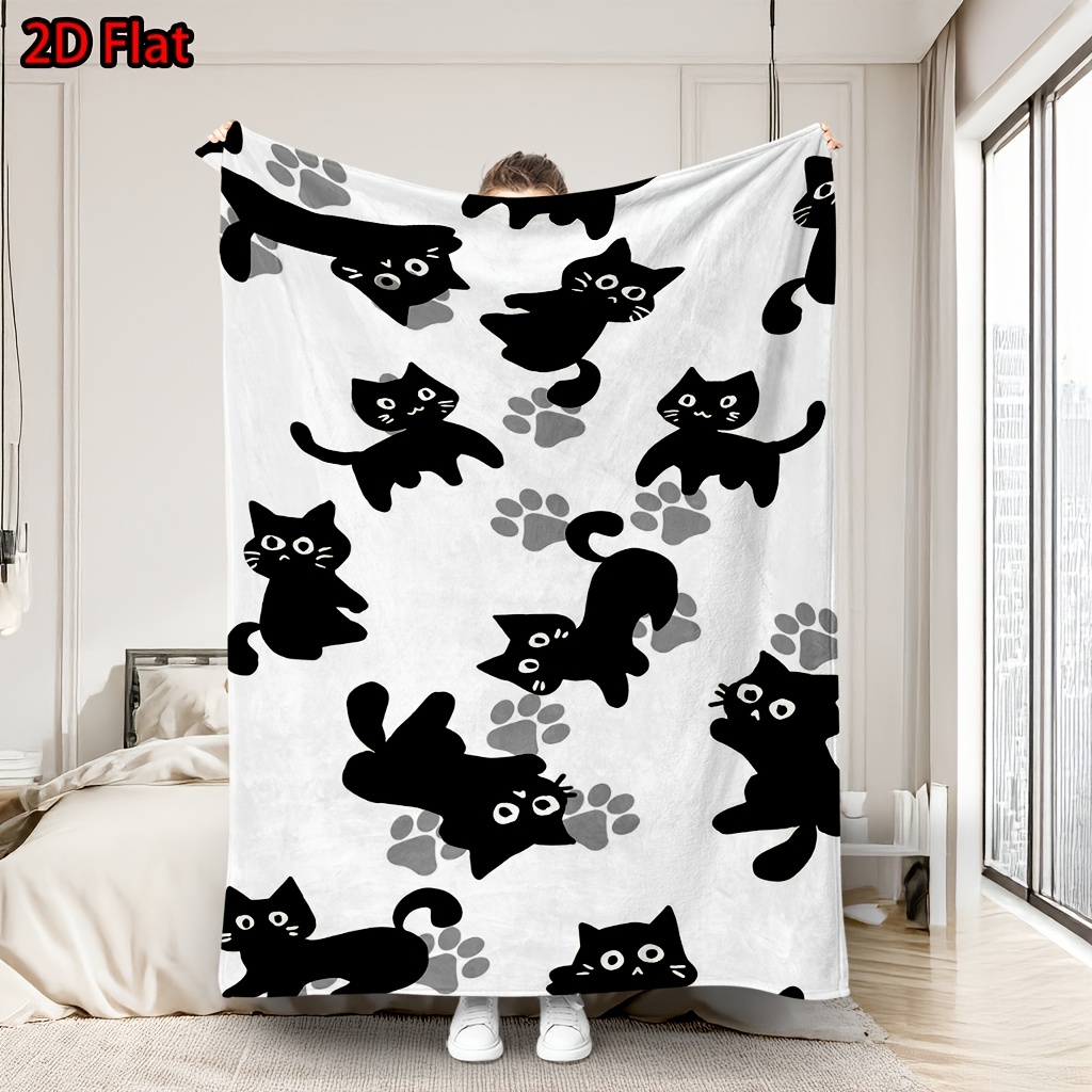 Baby Nursery Ideas Girl - Manta con Estampado de Gato Adorable,