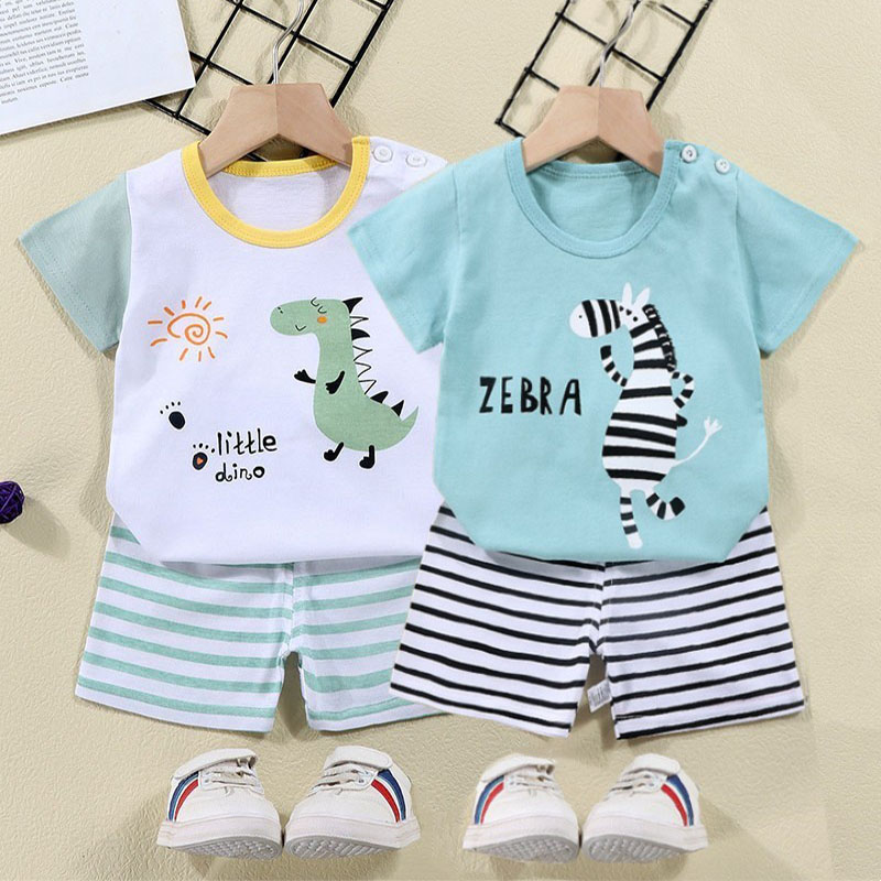 Baby Nursery Ideas Boy - Camisetas de algodón + Pantalones cortos,