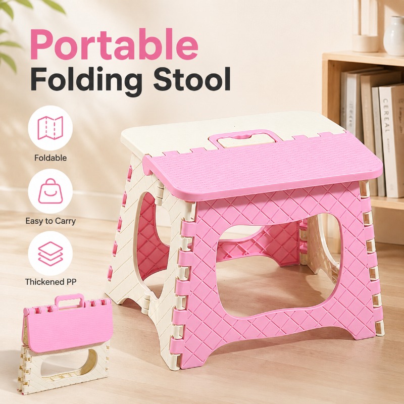 Baby Nursery Chair - Taburete Plegable Portátil de Plástico PP