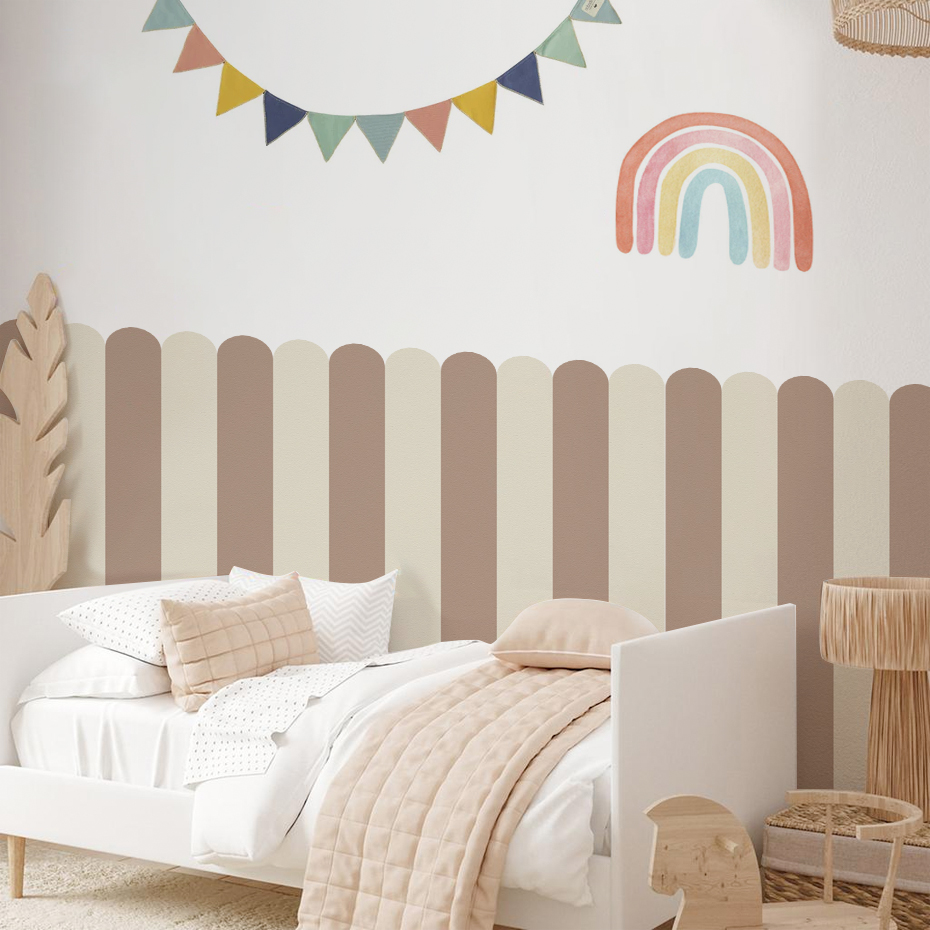 Baby Nursery Wall Decor - Papel tapiz de arco de rayas