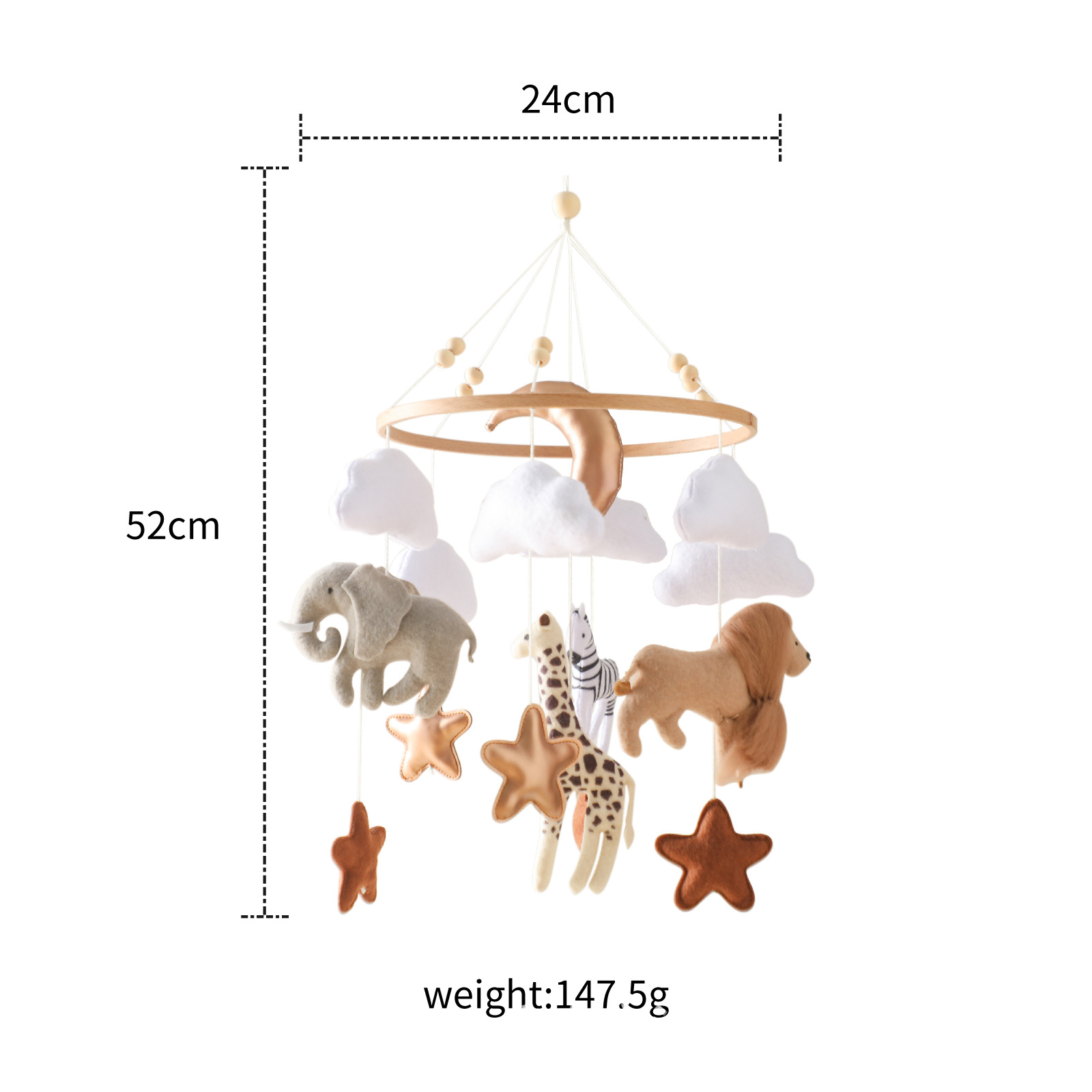 Baby Nursery Hanging Decor - Gran oferta, nórdico, hecho a mano,