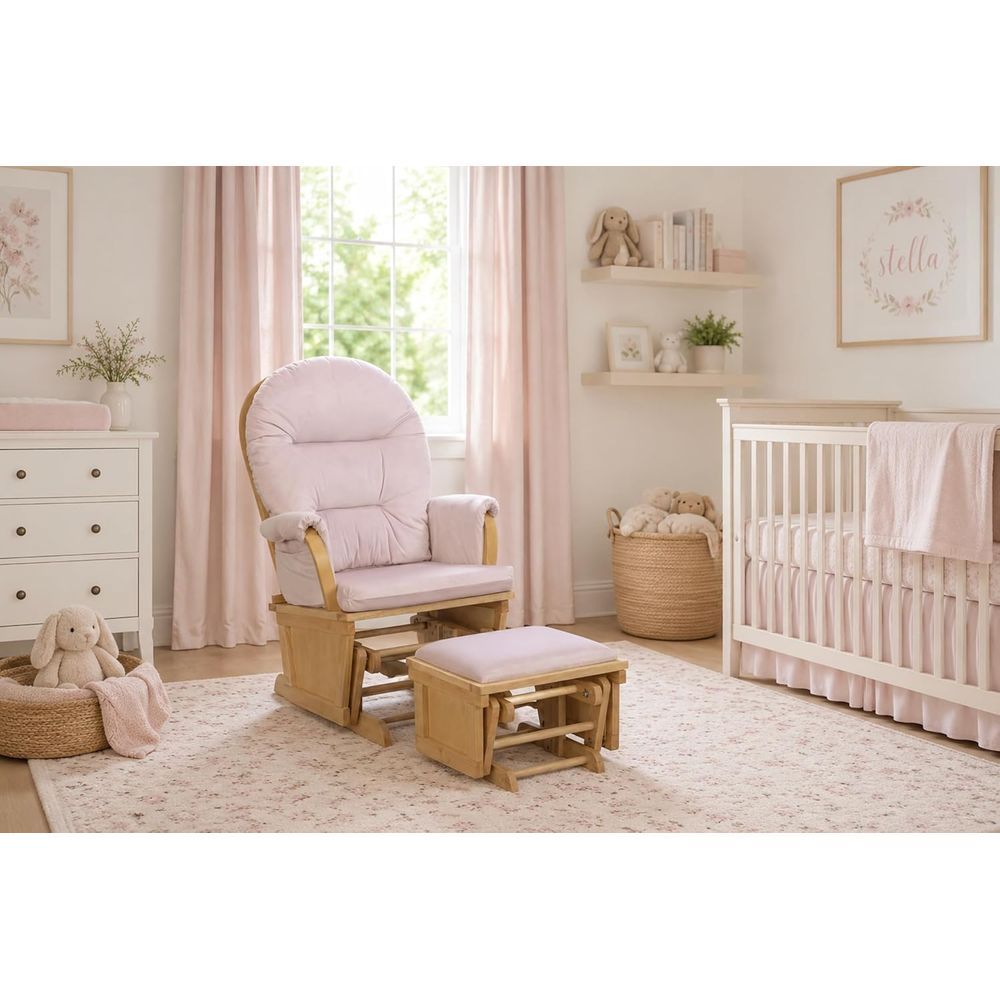 Baby Nursery Chair - Silla mecedora Madison con reposapiés, mecedora