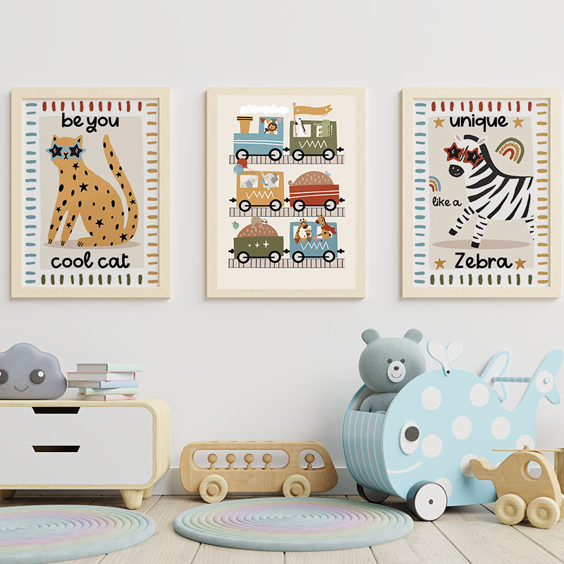 Cuadro de Lienzo con Dibujos A - Baby Zebra Nursery reseña y precio