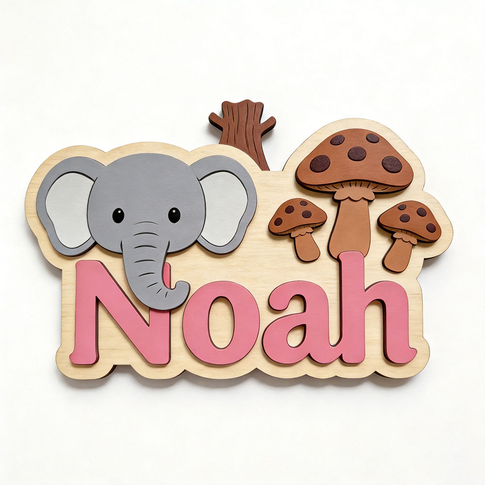 Placa de Identificación Person - Baby Nursery Forest Theme reseña y precio