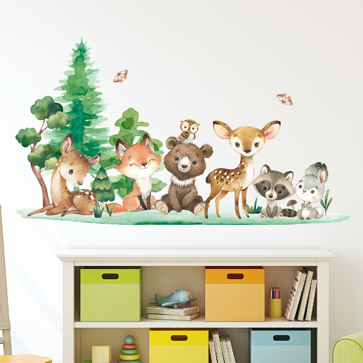 Pegatinas de pared para niños  - Baby Nursery Forest Theme reseña y precio