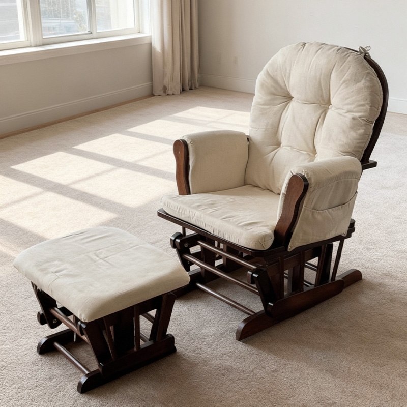 Silla Mecedora de Madera Moder - Baby Nursery Chair reseña y precio