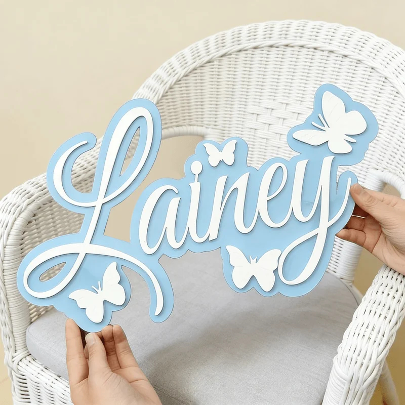 Placa con Nombre de Bebé Perso - Baby Nursery Decorations reseña y precio