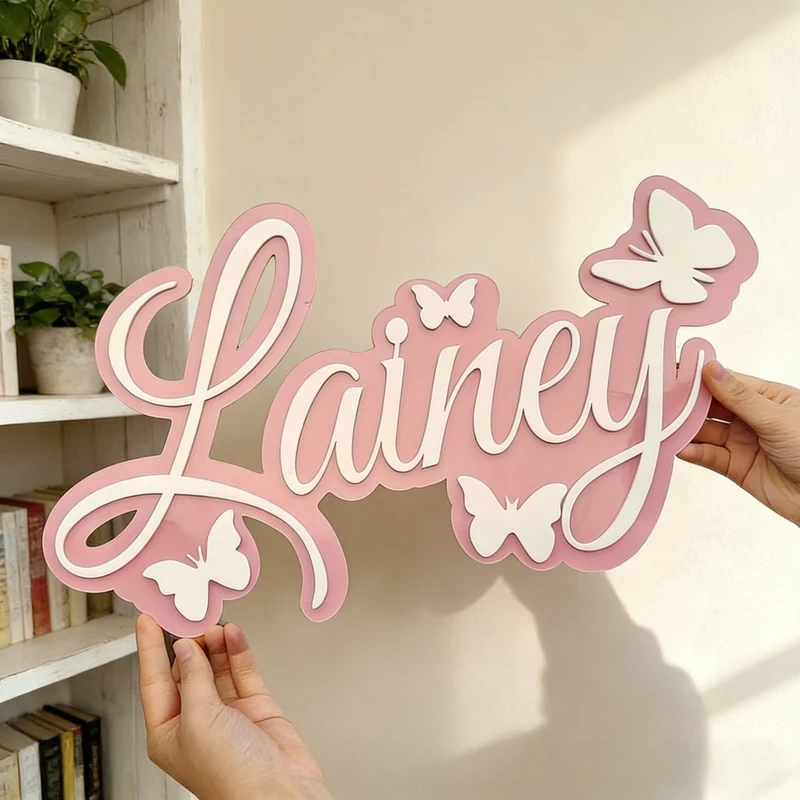 Placa con Nombre de Bebé Perso - Baby Nursery Decorations reseña y precio