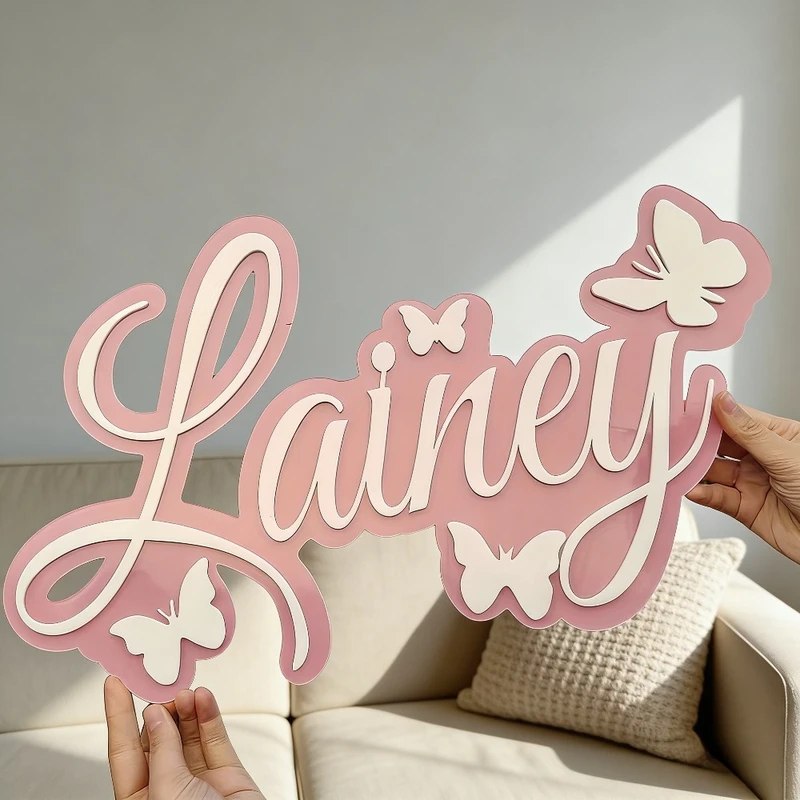 Placa con Nombre de Bebé Perso - Baby Nursery Decorations reseña y precio