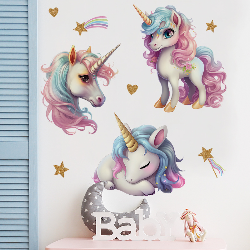 Vinilo decorativo de unicornio - Baby Nursery Ideas Girl reseña y precio