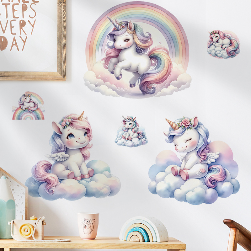 Vinilo decorativo de unicornio - Baby Nursery Ideas Girl reseña y precio