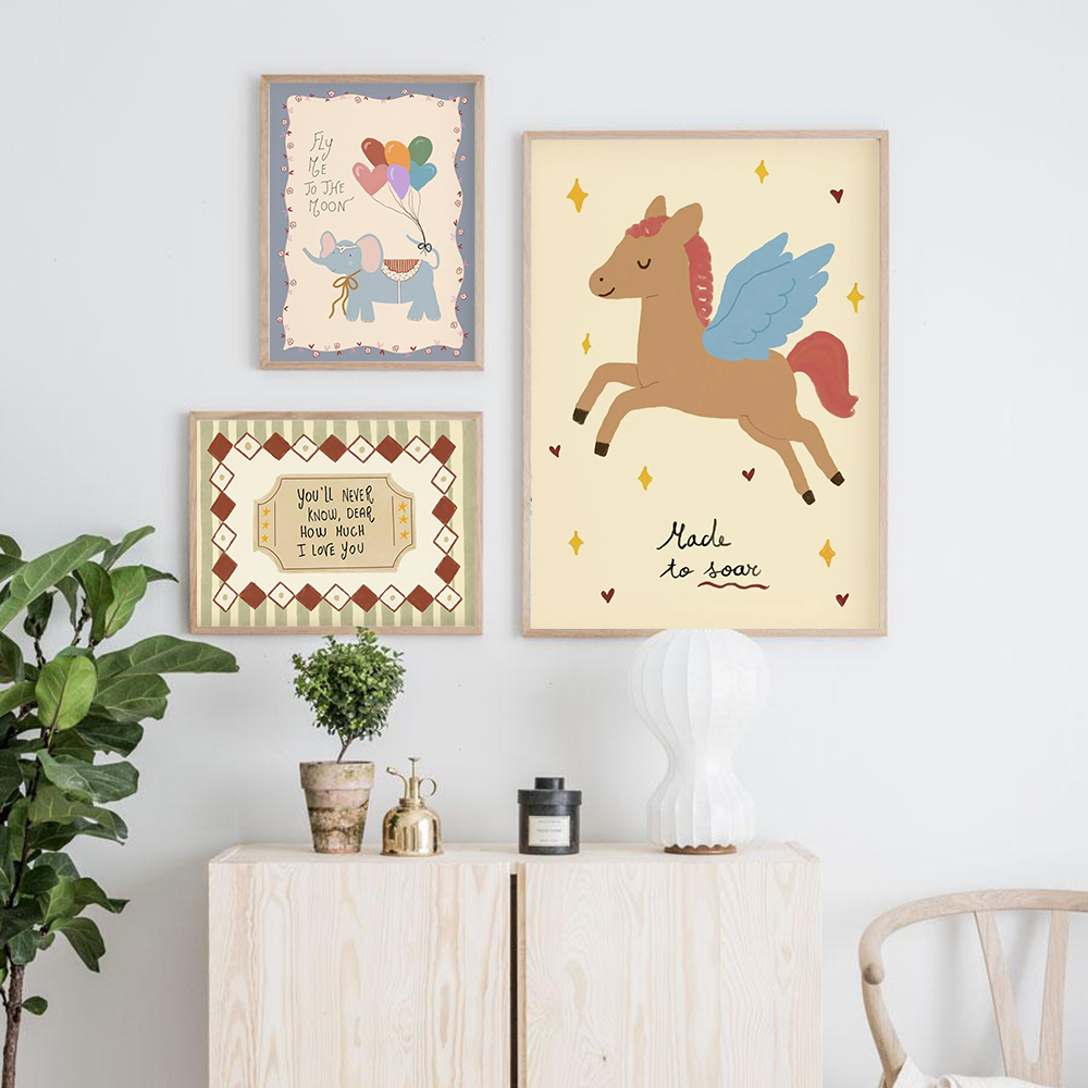 Impresión Vintage de Caballo B - Baby Nursery Quotes reseña y precio