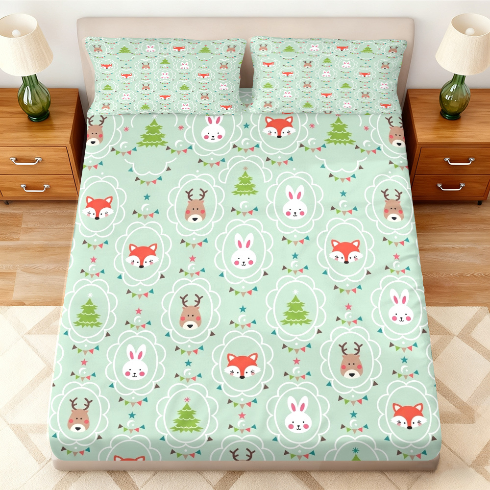 Juego de Ropa de Cama de Tres  - Baby Nursery Forest Theme reseña y precio