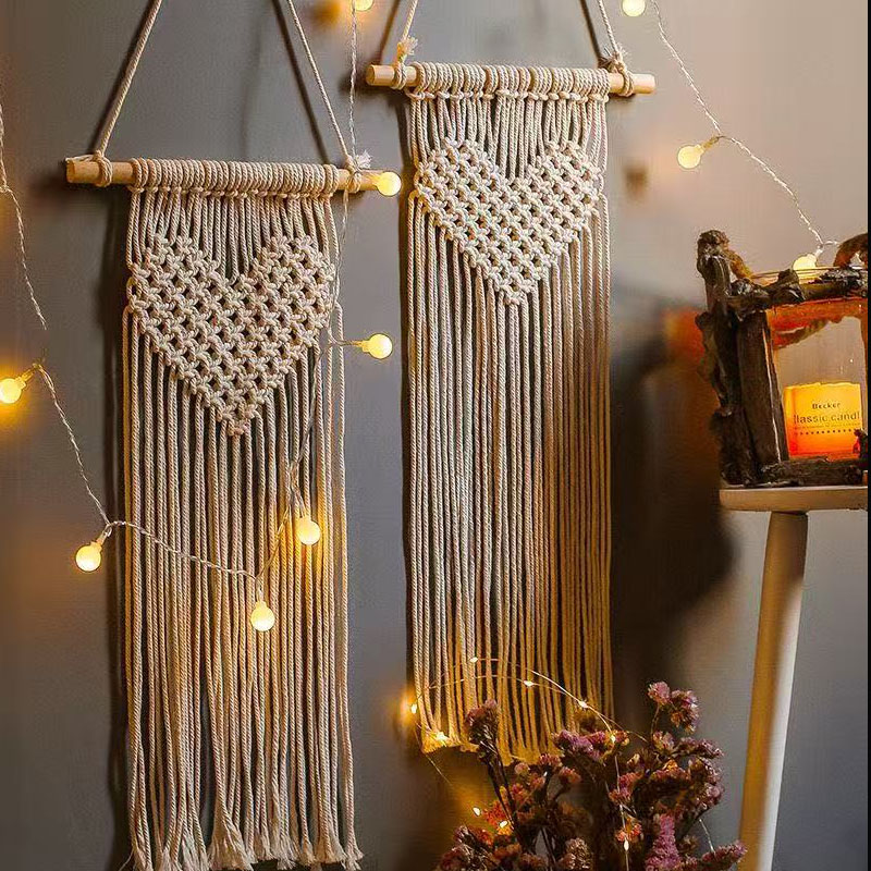 Tapiz de Pared de Macramé con  - Baby Nursery Hanging Decor reseña y precio