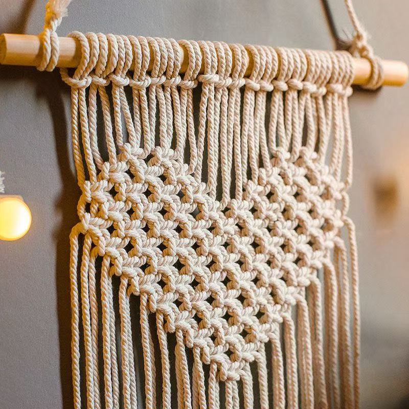Tapiz de Pared de Macramé con  - Baby Nursery Hanging Decor reseña y precio