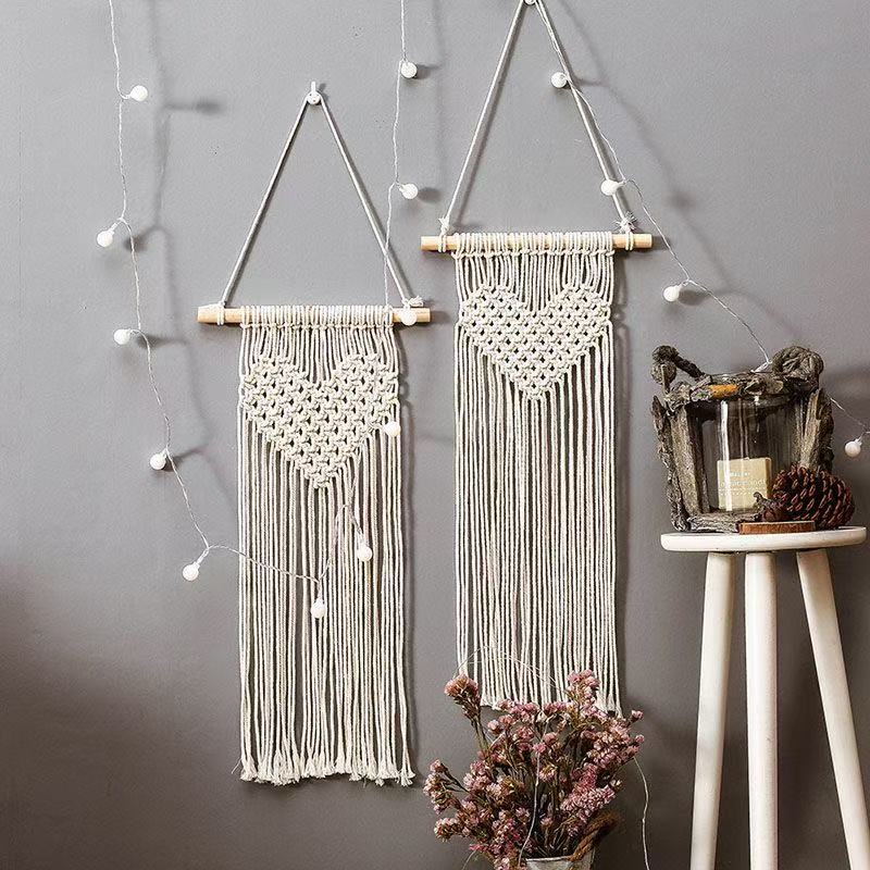 Tapiz de Pared de Macramé con  - Baby Nursery Hanging Decor reseña y precio