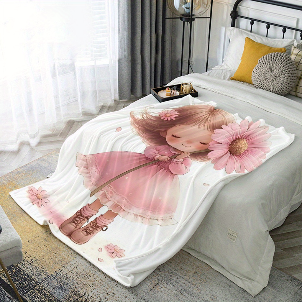 Manta Decorativa con Diseño Fl - Baby Nursery Ideas Girl reseña y precio