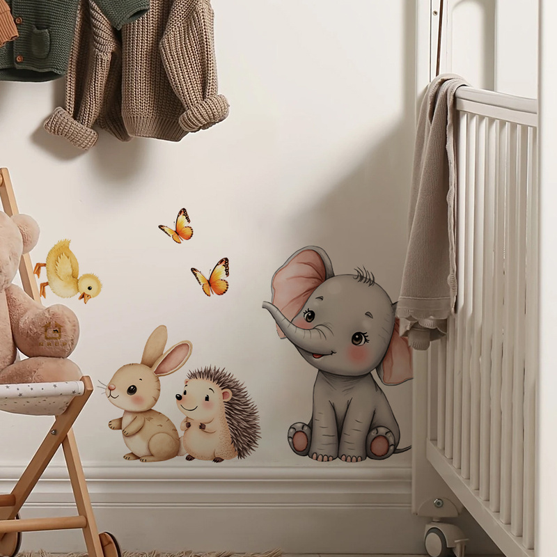 Adhesivo de pared de animales  - Baby Nursery Wall Decor reseña y precio