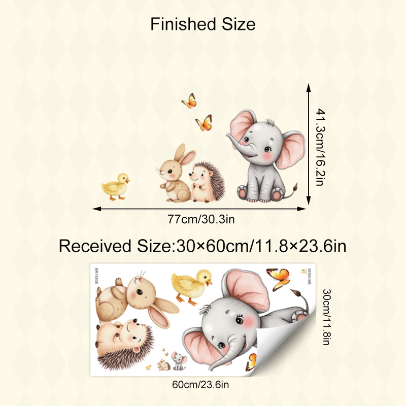 Adhesivo de pared de animales  - Baby Nursery Wall Decor reseña y precio