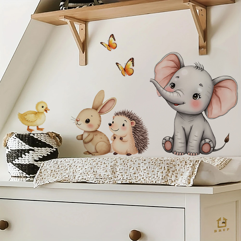 Adhesivo de pared de animales  - Baby Nursery Wall Decor reseña y precio