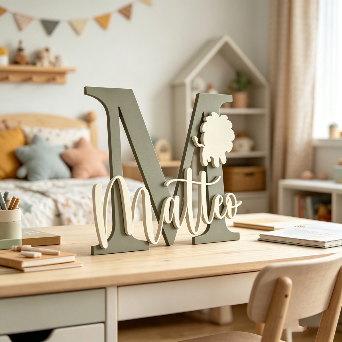 1 Pieza de Placa de Madera Per - Baby Nursery Decorations reseña y precio