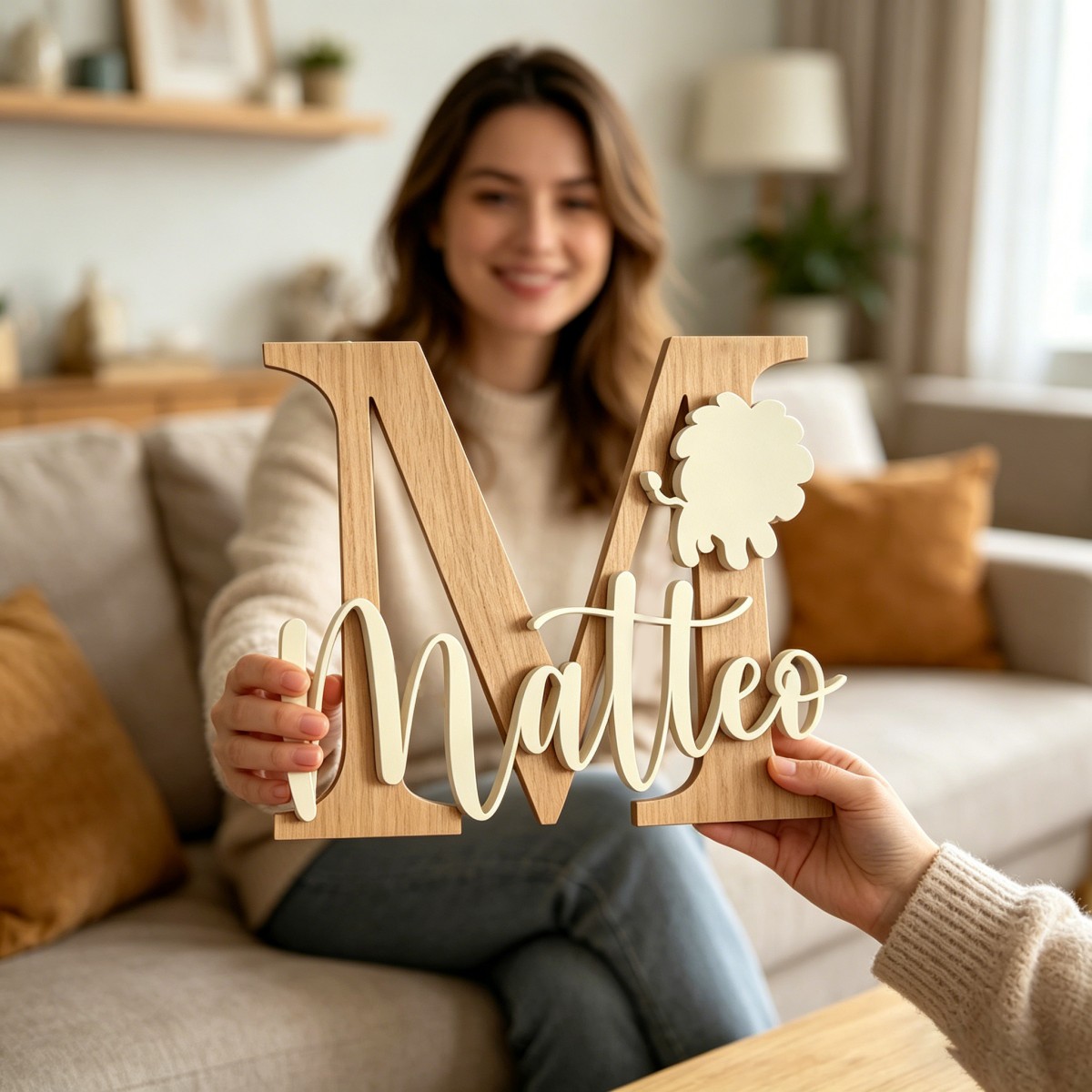 1 Pieza de Placa de Madera Per - Baby Nursery Decorations reseña y precio