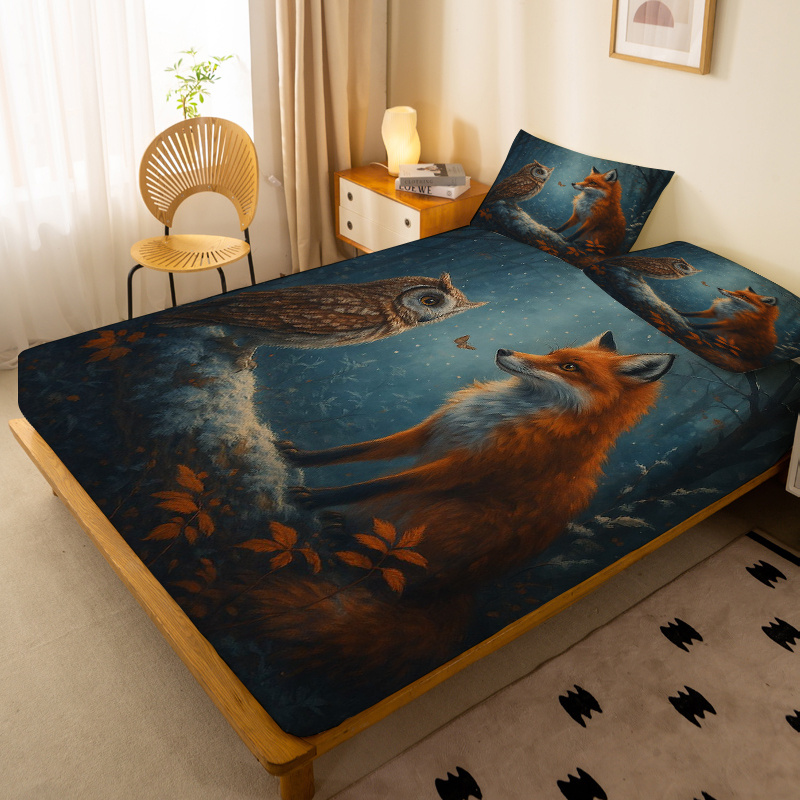 Protector de Colchón Owl Fox F - Baby Nursery Forest Theme reseña y precio