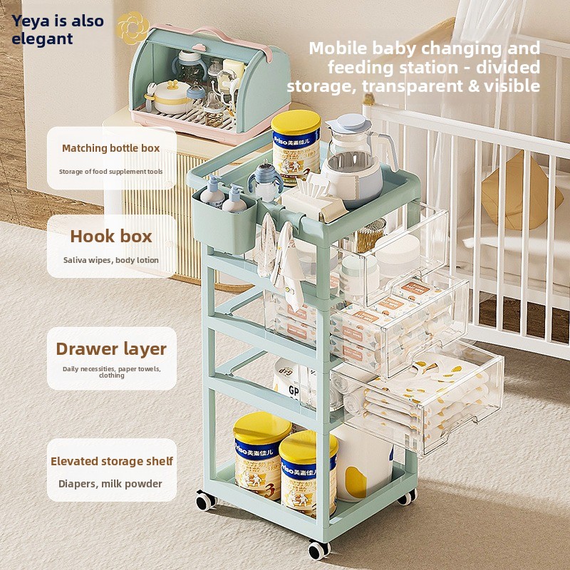 Carrito de Almacenamiento Móvi - Baby Nursery Trolley reseña y precio
