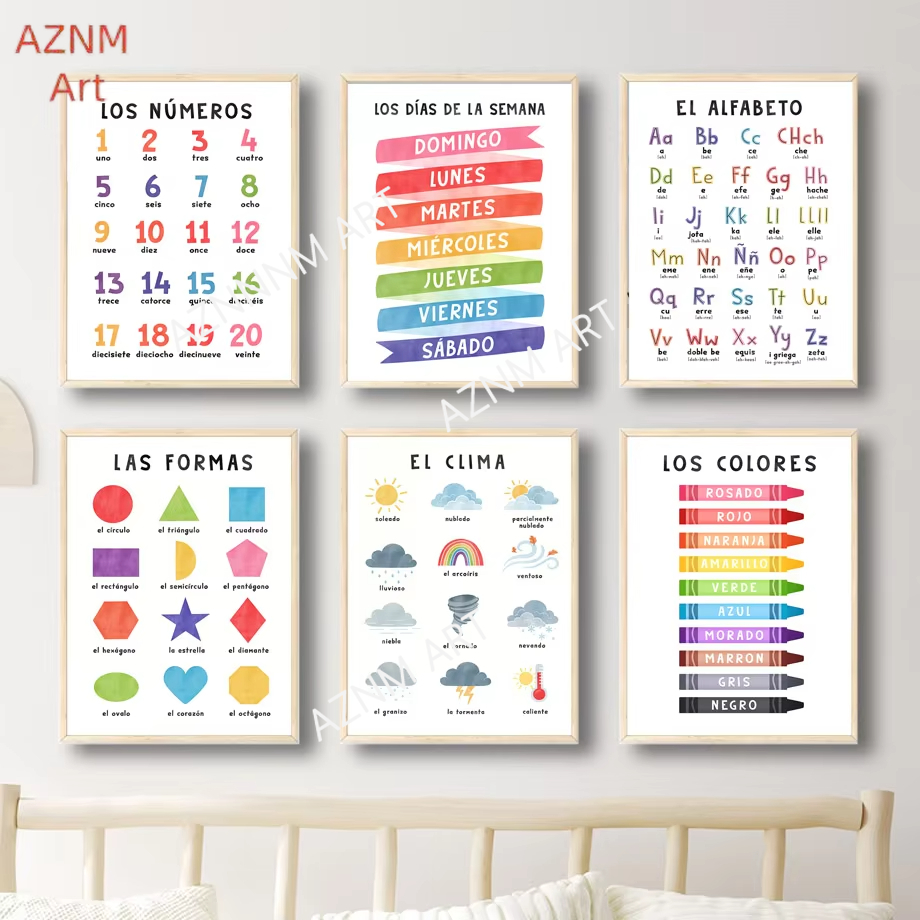 1 unidad de alfabeto español e - Baby Nursery In Spanish reseña y precio