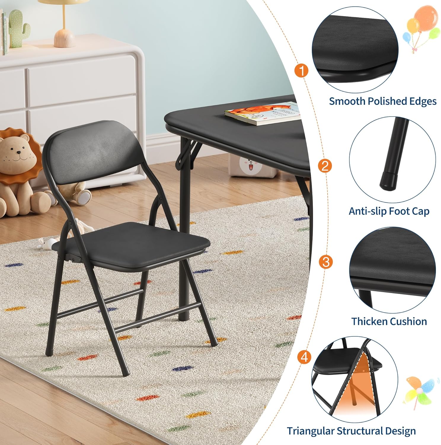 Juego de mesa y sillas plegabl - Baby Nursery Chair reseña y precio