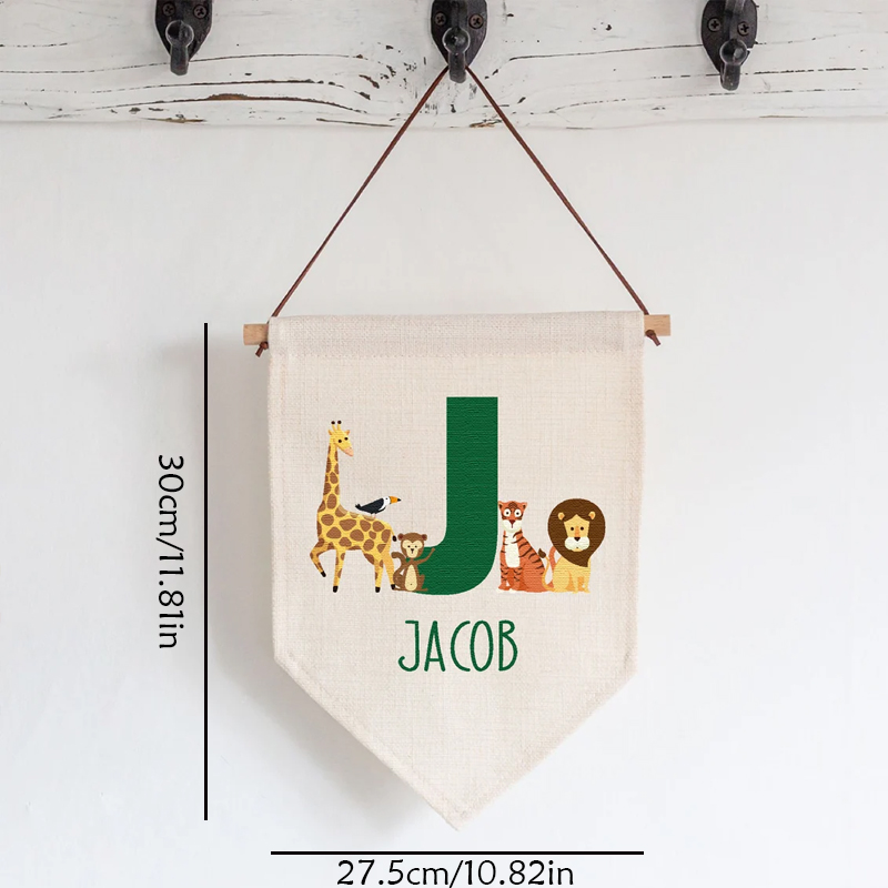 Bandera Personalizada con Nomb - Baby Nursery Hanging Decor reseña y precio